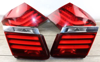 13-15 BMW 740LI 740I 750LI LEFT & RIGHT FACELIFT TAIL LIGHTS SET OF 4 OEM LCI - Image 1 of 4