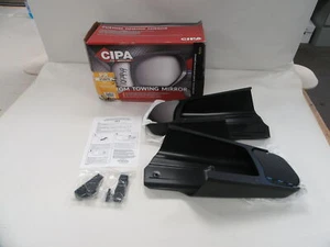 CIPA 10970 TOWING MIRROR PAIR OF (2) 2019 - 2025 BLACK TRUCK - Picture 1 of 8