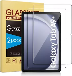 Confezione da 2 proteggi schermo HD vetro temperato trasparente per Galaxy Tab A9 Plus 11 pollici - Foto 1 di 8