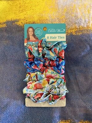 Paquete de 8 corbatas florales Scrunchie Pioneer para mujer TOTALMENTE NUEVAS ENVÍO GRATUITO Foto 1 de 2