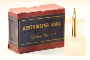 Vintage Westminster Bank Series No. 7 Gold Plated Dip Pen Nib, NOS