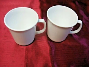 2er Set Vintage Corning "D" Henkel Kaffeetassen Winter Frost Glas - Bild 1 von 6