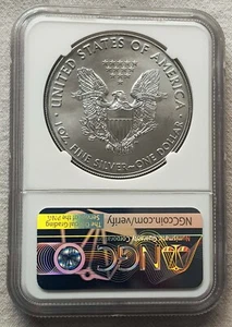 USA 2020 Philadelphia Mint Emergency Issue 1oz Silver Eagle 1 $ Dollar Münze - Bild 1 von 4
