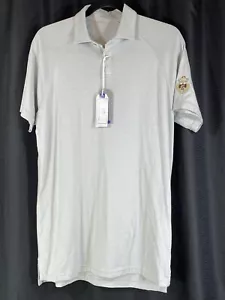 Southern Tide Mens S Racquet Polo Golf Shirt Seagull Gray Short Sleeve NWT - Picture 1 of 13