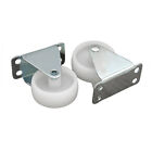 2pcs Fixed Wheels Caster Boxes Small Caster Silent Effect Industrial Wheels