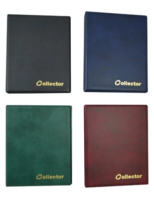 Coin Album 120 Medium Size Coins 50p 50 pence £1 £2 €1 €2 Folder Book Collector