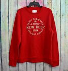 Unisex Old Navy Gender Neutral Graphic Sweatshirt Large Red Long Sleeve Nwt