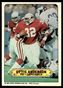 1983 TOPPS STICKER INSERTS OTTIS ANDERSON F ST. LOUIS CARDINALS #3