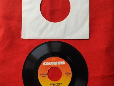 MEN AT WORK - Overkill / Till The Money Runs Out- Vinyl 45rpm 1983  VG+ - Image 1 of 2