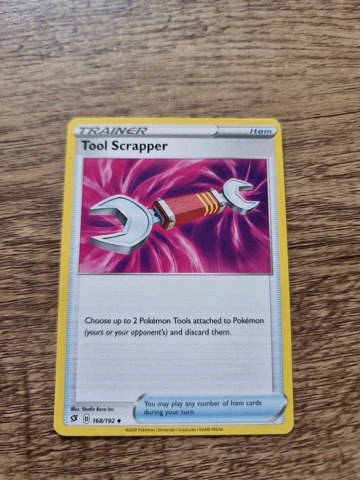 168/192 Tool Scrapper Regular Non Holo Uncommon Sword & Shield Rebel Clash - Image 1 of 1