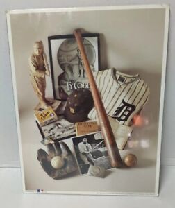 TY COBB THE GEORGIA PEACH 11"x14"  MLB Poster Print NO. 8 1993 Pre Owned Classic