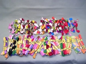 167 Skeins of Embroidery Floss, DMC & Prism Brands, Assorted Colors, New Packs - Picture 1 of 1