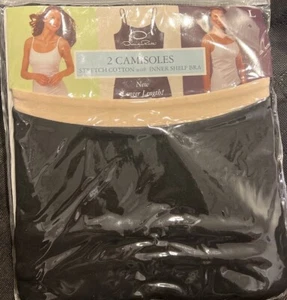 Oscar The Women Long Camisole Tank Tops Cotton Build-in Bra-Size L - MT001 - Picture 1 of 2