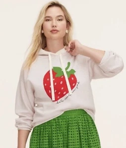 Kate Spade x Target Strawberry Kapuzen Sweatshirt Pullover Gr. M. *Neu - LESEN - Bild 1 von 10