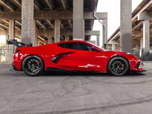 ROHANA RFX17 GLOSS BLACK RIMS WHEELS FOR CORVETTE C8 Z51 STINGRAY 19X8.5 & 20X12 - Picture 1 of 9