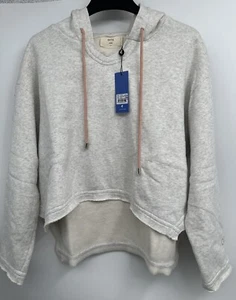 One Teaspoon OTS WHITE MARL VOYAGER HOODIE Size Large - Picture 1 of 9