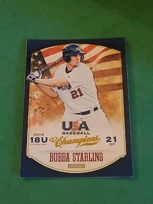 2013 Bubba Starling Panini USA Baseball Champions #100 - Image 1 of 2