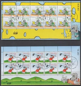 SVIZZERA SWISS SCHWEIZ 2005 Foglietti Fumetti Topolini USATO 1°GIORNO - Foto 1 di 1