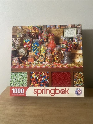 "Rompecabezas Springbok Sweet Shoppe 1000 piezas 2014 completo hecho en EE. UU. 24 X 30""" Foto 1 de 4