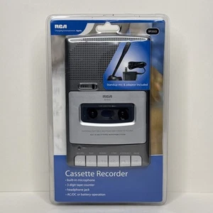 Vintage RCA Cassette Recorder RP3503 Stand up Mic & AC Adapter NOS NEW SEALED - Bild 1 von 6