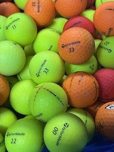 36 Matte Colored Taylormade Project (s) Mix Used Golf Balls 3A Value Grade AAA - Picture 1 of 7
