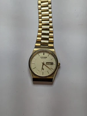 Reloj Citizen CQ 6101-915046KT tono dorado 33 mm cuarzo para hombre para REPARACIÓN o REPUESTOS Foto 1 de 4