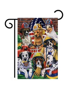 Héroe Helpers Perros Impreso en EE. UU. (13"" x 18"" Aprox) Bandera Tamaño Jardín TG 60048 - Imagen 1 de 1