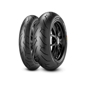 Pirelli Diablo Rosso II Motorcycle Tyre Set 120/70/ZR17 58W & 160/60/ZR17 69W - Picture 1 of 6