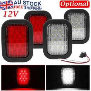 5"x 3" Rectangular LED Tail Light Stop Brake Reverse Lamp Trailer Truck Caravan - Picture 1 of 17