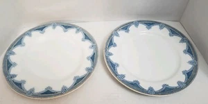 2 antike Transferware 10" J&G Meakin "Ipswich" Speiseteller  - Bild 1 von 5