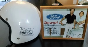 Authentischer signierter Jackie Stewart Ford Racing Crashhelm F1 Plus signiertes Bild - Bild 1 von 12