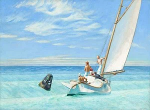 Ground Swell von Edward Hopper als HIQU Kunstdruck auf Leinwand - Bild 1 von 2