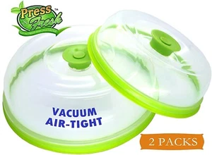 Press n Fresh Universal Aspiradora Impermeable Alimentos Contenedor Placa Placa Tapa - Imagen 1 de 8