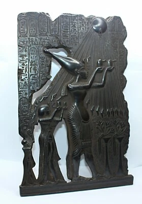 Rare ancienne stèle égyptienne ancienne du roi pharaon Akhenaton av. J.-C. ég... - Photo 1/4
