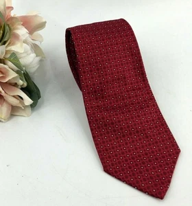 Banana Republic Classic Red Geometric Men's Dress Neck Tie Necktie - Picture 1 of 7