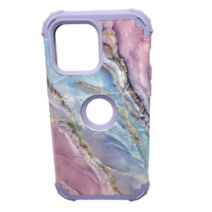 iPhone 11 Compatible Case 6.1 inch Light Purple Marbled - Picture 1 of 4