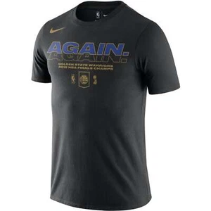 [AX4R194-BLK] YOUTH NIKE NBA GS WARRIORS 2018 NBA FINALS CHAMPS CELEBRATION TEE - Picture 1 of 3