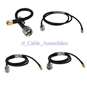RG58 PL259 UHF MALE or SO239 Female to SMA Male /Female Coaxial Pigtail Cable 1M - Picture 1 of 27