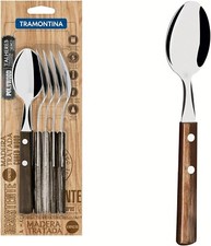 Tramontina Pollywood Riveted Table Dessert Serving Spoons, Brown set 21103/690