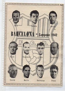 España Futbol Barcelona Alineación Campeona Copa año 1942 (DM-828) - Imagen 1 de 1