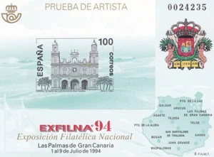 Spain 1994 Edifil OP #33 Philatelic Exhibition "Exfilna 94" Architecture MNH VF - Picture 1 of 1