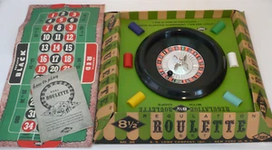 Vintage E.S. Lowe 8 1/2" Regulation Roulette Set w/Instructions No. 36 Complete - Picture 1 of 17