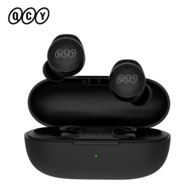 Auriculares inalámbricos Bluetooth Auriculares estéreo QCY T17, negros Foto 1 de 4