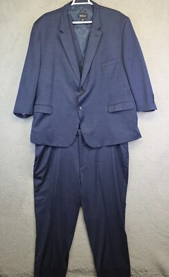 Awearness Kenneth Cole Suits Mens 6X 3pcs Set 60 R Jacket 50x26 Pants Wool - Image 1 of 4