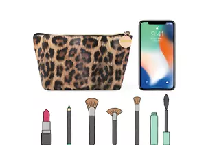 Makeup Bag Cosmetic Lipstick Cute Pouch Toiletry Travel Bag And Brush Organizer - Picture 1 of 10