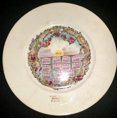 Placa de calendario publicitario 1911 Knowles Taylor & Knowles para Schaibley's 5 y 10 Foto 1 de 4