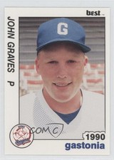 1990 Best Gastonia Rangers John Graves #23