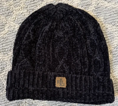 Gorro negro para mujer Lauren Ralph Lauren Foto 1 de 4