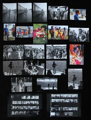 Jimi Hendrix Fehmarn 1970 his last concert, Photo Set + Negative contact sheets - Image 1 of 2