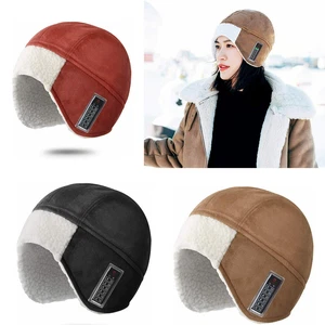 Winter Thermal Windproof Cycling Skull Cap Skiing Fleece Warm Hat for Men Women  - Picture 1 of 14